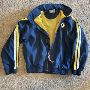 Converse all star boys full zip up lightweight  jacket navy blue Size 4T hooded